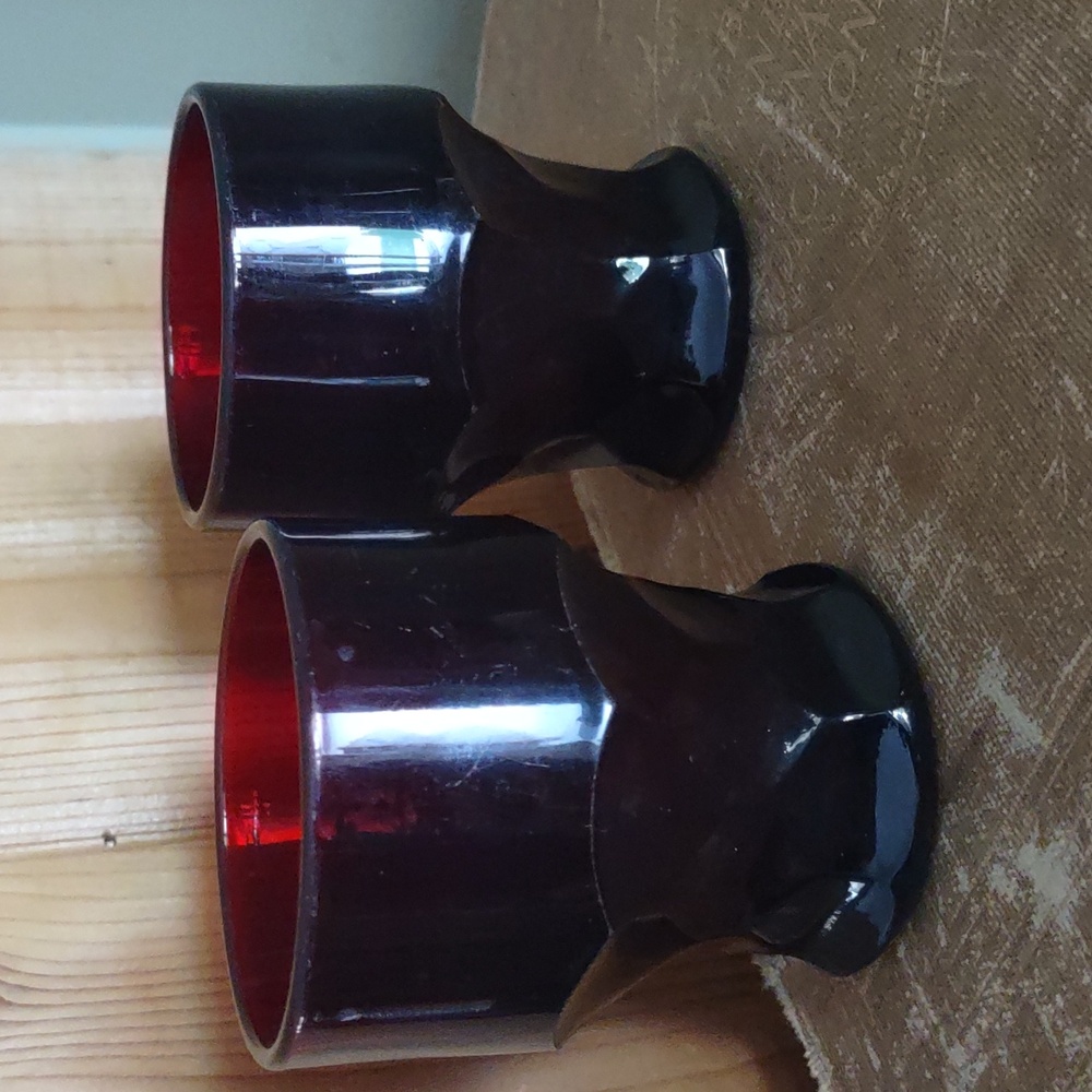 Vintage Anchor Hocking Ruby Red Tumblers